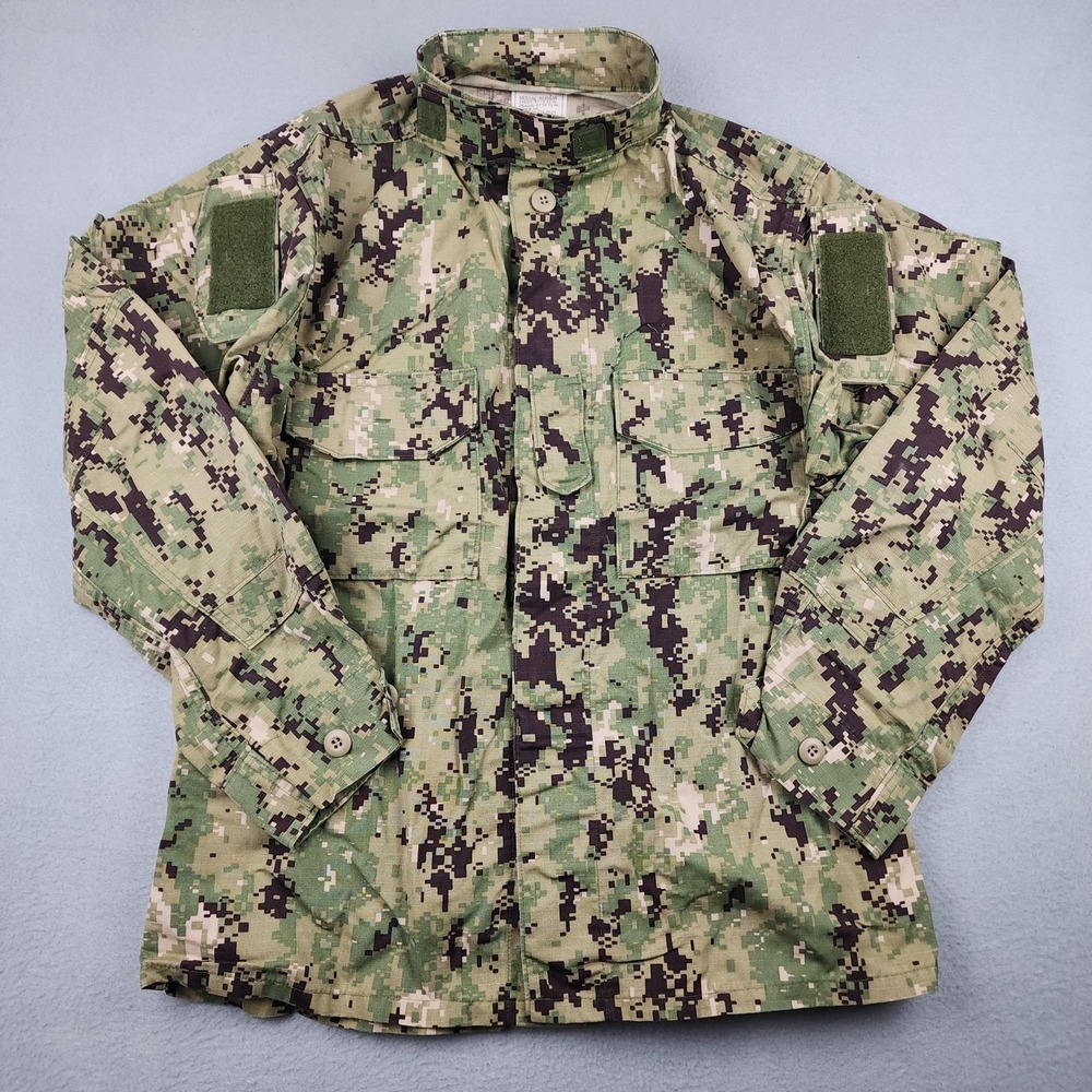U.S Navy Blouse Medium Reg Working Uniform Type III NWU Seals Military Camo READ